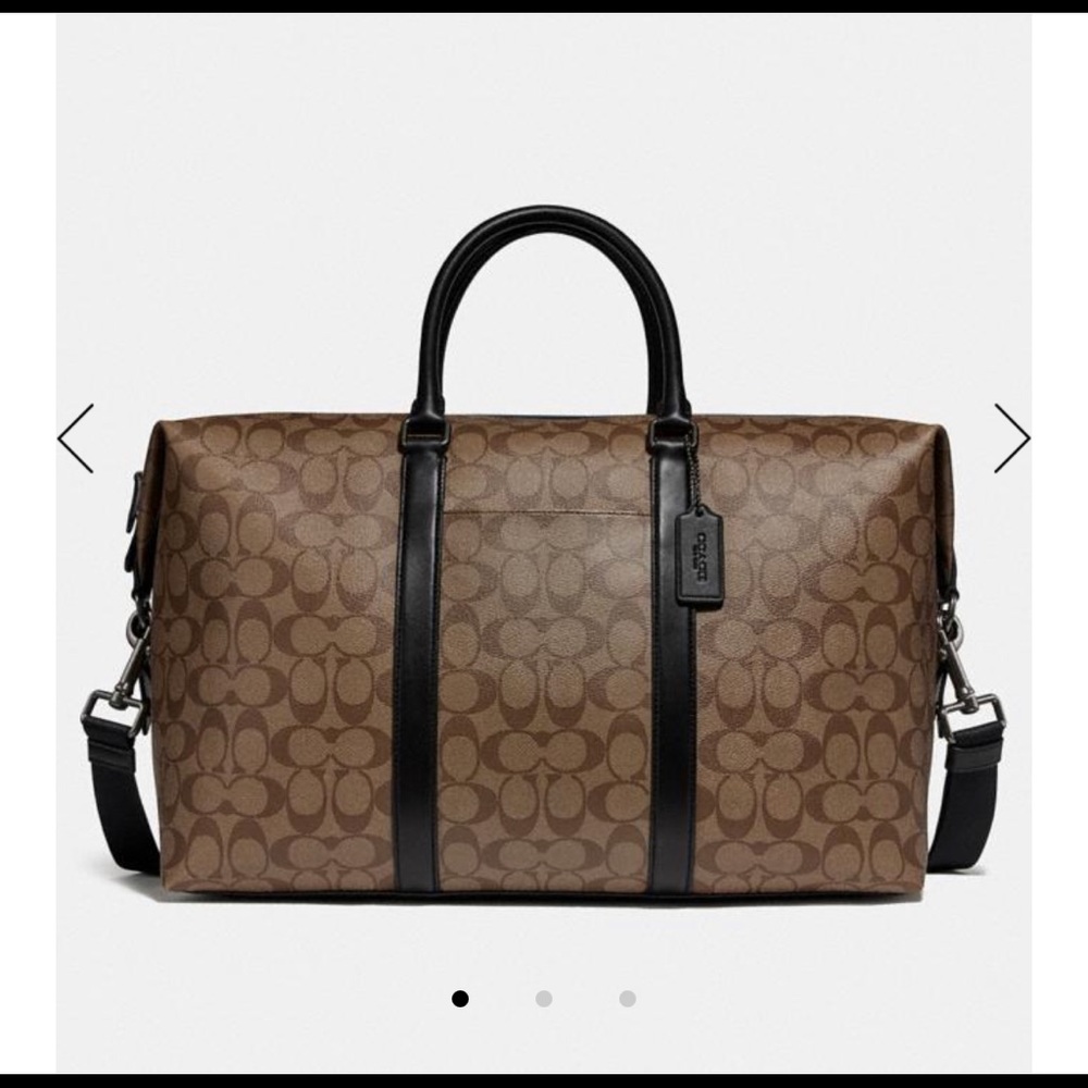 Coach Trekker Bag Brown Canvas